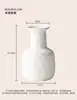 Vaso Cerâmico de Luxo Leve com Toque de Alto Padrão, Vaso para Arranjo de Flores Artificiais, Decoração de Mesa de Jantar da Sala de Estar, Vaso Decorativo de Alta Estética