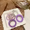 Pack de 6 Diademas 2025 Cuerdas de Teléfono Coloridas Gomas para el Cabello para Mujeres Gomas para el Cabello de Bola Alta Elasticidad y Gomas para el Cabello Duraderas