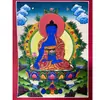 Thangka Pintado à Mão para Iniciantes, Exibição de Mesa de Estátuas de Buda, Amarelo, Tara Verde Nepalês, Manjushri, Exibição de Mesa e Pinturas para Pendurar, Buda da Medicina