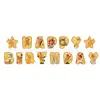 Personas Estrellas Vajilla Desechable Tema Brillo Suministros para Decoración de Fiesta de Cumpleaños Platos de Papel Vasos Banderines Manteles