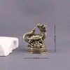 Latão Puro Quadrado Grande Besta Enfeites Qinglong Tigre Branco Suzaku Xuanwu Animal de Estimação de Chá Sala de Estar Escritório Decoração de Casa