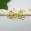 Nuevo colgante pequeño de flor de cinco hojas de cobre puro de fundición de estilo coreano, tocado artesanal, horquilla, accesorios de joyería artesanales