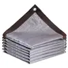 Malla Sombreadora de Papel de Aluminio, Encriptada y Engrosada, Anti-Envejecimiento, Protección Solar, Aislamiento Térmico, Malla de Sombreado para Patio, Protección Solar, Malla Sombreadora Plateada