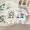 Roupas de Bebê Estilo Cartoon Moderno Macacão de Algodão Macio para Bebê Roupas de Escalada Roupas de Primavera e Outono para Meninos e Meninas