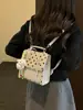 Mochila Pequeña Retro de Lunares para Mujer 2026 Verano Nueva Moda Versátil Diaria para Viajar de Compras Mochila Pequeña