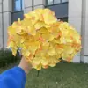 Flor Artificial de Hortensia No Tejida de 5 Piezas Accesorios de Boda Base Decoración Flor Falsa Venta al por Mayor