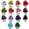 Melocotón Blanco Corazón Amor Corazón Forma Fondo Puntiagudo Circonita Piedra Suelta Anillo Cara Colorless Transparente Forma de Corazón Diamante Gema DIY Rojo
