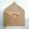 Tarjeta de agradecimiento de papel kraft tarjeta de felicitación de agradecimiento tarjeta de Amazon tarjeta navideña logotipo impreso personalizado