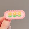 Nuevo Pasador de Flores para Niños Accesorios para el Cabello de Niñas Pasador para Niña Pequeña de Principios de Primavera Lindo Pasador para Flequillo de Bebé Pinza BB