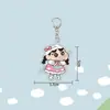 Llavero acrílico de Crayon Shin-chan, colgante para mochila, mercancía de dibujos animados linda para que los estudiantes la regalen, en stock