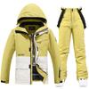 Traje de esqui masculino e feminino, roupa de trabalho quente e espessada, estilo coreano, snowboard, calça de snowboard dupla, novo