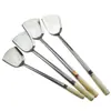 Espátula de Acero Inoxidable Espesa 304 201 Espátula Cuchara para Cocina Casera Chef de Restaurante Cuchara Grande para Saltear Espátula de Hierro para Freír