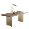 Placa de Suporte para Perna de Mesa Acrílica Marrom em Forma de V com Padrão de Pedra, Mesa de Console, Mesa de Centro, Escrivaninha, Processamento de Perna de Mesa Flutuante