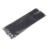Abraçadeira de aço inoxidável autotravante preta pulverizada com plástico transfronteiriça 4,6 mm abraçadeira de metal abraçadeira marítima revestida de plástico lote do fabricante