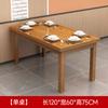 Mesas y Sillas para Tienda de Fideos, Mesas y Sillas para Comedor de Hotel, Combinación de Mesa de Comedor, Mesa de Madera Maciza para Restaurante Cantina, Carbonización para Barbacoa de Restaurante