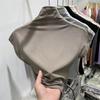 Camiseta de manga curta com gola meia alta e meia-calça Pure Desire para mulheres no verão Nova camisa de base slim-fit com ombro superior
