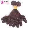 Cortina de Cabelo Humano Peruano Real Vermelho 10a Vinho Tinto Peruano Virgem Fumi Cabelo Humano