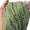 Piedra Natural Optimizada Jade Verde Jade Cuentas Redondas Cuentas Sueltas Abalorios Hechos a Mano Amazon Aliexpress Venta al por Mayor Transfronteriza