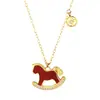 Colgante de Collar Atrae-Dinero Estilo Nuevo para el Año del Caballo, Amuleto de Buena Suerte, Joyería de Moda de Gama Alta de Nicho, Idea de Regalo
