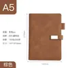 Cuaderno A5 Bloc de Notas para Reuniones de Negocios con Cierre de Broche, Diario de Trabajo Creativo Engrosado, Regalo de Empresa Personalizable