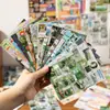 Libro de 30 Pegatinas Troqueladas Lluvia Brumosa Sueños Antiguos - Estilo Retro Era Showa Japonés y Coreano Revista Cómic Libro de Pegatinas para Diario