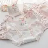 Ropa Interior Lolita Chica Linda para Mujer 10A Antibacteriana Entrepierna Extendida Algodón Puro Transpirable Cintura Media Ajustada al Cuerpo Bragas Estudiante
