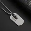 Colar de Marca Militar Hip Hop Quente Transfronteiriço Corrente de Lã All-match Longa para Homens e Mulheres Novos Acessórios Ins Europeus e Americanos Tendência