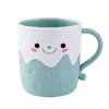 Nueva Taza de Enjuague Bucal de Queso de Dibujos Animados para Parejas Estudiantes, Taza de Cepillo de Dientes de Plástico Simple con Asa, Taza de Cepillo de Dientes con Logo Imprimible