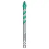Broca Excêntrica de Cuatro Hojas Bosque Verde para Perforación en Seco de Azulejos Cerámicos y Concreto, Broca Eléctrica de Ultra Alta Dureza, Eficiente, Resistente a Grietas y Duradera