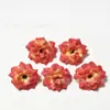 Cabeza de flor de rosa puntiaguda artificial, flor de seda, tocado artesanal, accesorios de ropa antiguos hechos a mano, flor de suelo para boda, pared de flores