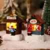 Enfeite de Lojinha Luminoso de Natal Cena de Neve Casa de Loja Decoração de Mesa de Natal Arranjo de Cena Atmosfera Presente