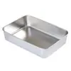 Contenedor de Acero Inoxidable para Alimentos con Tapa Cuadrado Lonchera Almacenamiento en Refrigerador Preparación para Olla Caliente Lonchera para Exteriores Caja Cuadrada Pequeña Regalo