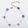 Pulseira de Pedra Natural Alienígena Minoritária Jin Yiyuan Estilo Étnico Feminino Pulseira Doce Banhada a Ouro 18K