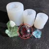 Simulación Racimo de Cristal Natural Piedra en Bruto Adornos Decorativos Cristal Goteo de Pegamento Racimo de Cristal Iceberg Saponita Goteo de Pegamento Molde de Silicona