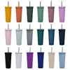 Fornecimento Direto da Fábrica Copo Térmico de Grande Capacidade 830ml Copo Grande para Chá Boba Copo com Canudo de Aço Inoxidável Personalizável