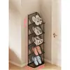Sapateira Simples Doméstica Porta Armazenamento de Aluguel Artefato Armário de Sapatos de Dormitório Interno Multicamadas Economizador de Espaço Pequeno Estreito Rack de Armazenamento