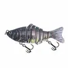 Atacado de fábrica Luya isca dura multi-seção simulação de peixe 10cm/15g plástico sete-seção isca multicolor