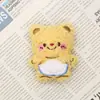 Muñeco de Peluche de Dibujos Animados Celebrante Cibernético Muñeco Oso de Mantequilla Tailandés Llavero Decorativo con Forma de Corazón para Mochila Accesorios Colgantes