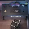 Mesa de computador dobrável, mesa de estudante de mesa, mesa de estudo para quarto de casa, mesa de escritório, mesa de jogos de fibra de carbono para lan house