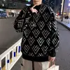Suéter de Terciopelo de Visón para Hombre de Cuello Alto Medio Suéter Base Grueso Cálido Juvenil de Lana Tendencia Otoño e Invierno