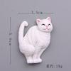 Serie cálida, inodoro de gato curativo japonés, dibujos animados, hebilla magnética tridimensional, imán para refrigerador, imán, funda para teléfono móvil, material