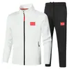 Traje deportivo para hombre y mujer del equipo de China de Primavera y Otoño, servidor nacional, con cuello alto, chaqueta con cremallera y pantalones, apariencia de entrenamiento para equipo estudiantil