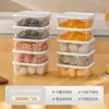 Caja de Almacenamiento de Alimentos Conservación de Verduras Capa Congelador Carne Congelada Refrigerador Almacenamiento de Alimentos Compartimento para Frutas Caja de Almacenamiento Apta para Microondas