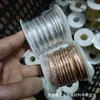 Cable de Aluminio de Color Montado en Eje 1 1.5 2 3 Plata DIY Rollo Pequeño Cable de Aluminio Envuelto Alrededor del Eje 10m Cable de Manualidades Oxidado 50m