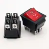 Interruptor Alavanca Kcd4 com/sem Luz, 4 Pinos/2 Posições/3 Posições, com Posição de Travamento, Interruptor de Alimentação 25*31mm