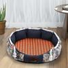 Kennel Universal para Cuatro Estaciones para Mascotas, Kennel con Alfombrilla de Ratán Fresca de Verano, Removible y Lavable, Alfombrilla para Perro Grande Mediano Pequeño, Kennel para Perro Gato