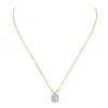 Colar de Moissanita com Pingente Geométrico em Prata S925 Banhada a Ouro 18K de 1 Quilate para Mulheres, Atacado de Comércio Exterior Transfronteiriço, Fabricante