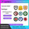 Insígnias de Uniforme Escolar, Logos Bordados, Acessórios de Vestuário, Insígnias Tecidas com Borda Selada, Insígnias de Manga, Braçadeiras Impressas Digitalmente, Etiquetas Tecidas, Insígnias Redondas