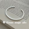Corea del Sur Dongdaemun Celebridad de Internet Joyería de Plata Plata Esterlina S925 Diseño Simple Pulsera con Sentido Avanzado Pulsera de Moda Apilada
