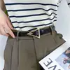 Cinturón Delgado con Hebilla Triangular para Mujer, Decorativo para Traje con Vestido, Suéter, Chaleco, Cinturón de Moda y Versátil para Mujer